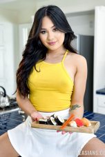 LittleAsians – Phoebe Kalib – On the Menu: Spit Roasting and Cum-Covered Sushi!