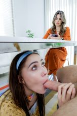 FamilyStrokes 25 05 16 Krystal Sparks And Mia River Would a Goody Two Shoes Suck Her Stepbrother’s Cock Under the Table?